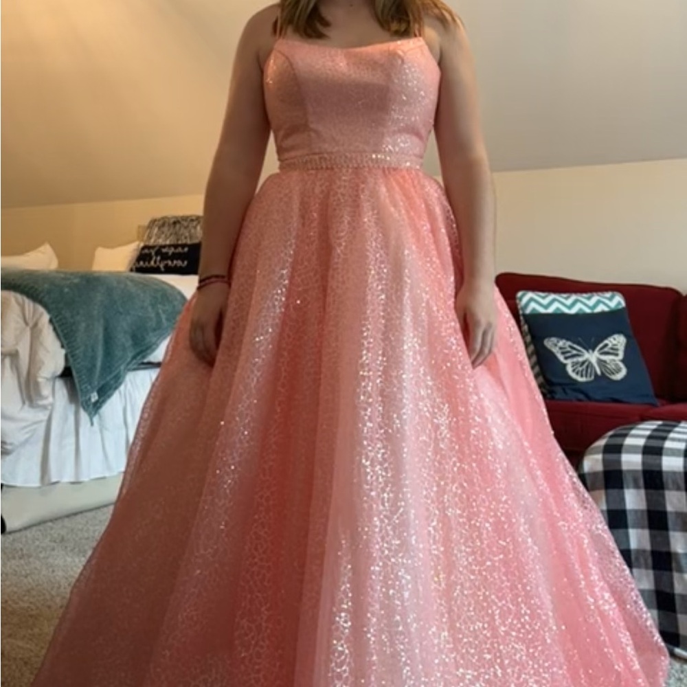 Sherri Hill Coral Long Dress